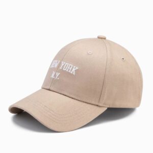 Trendy béžová šiltovka New York H172