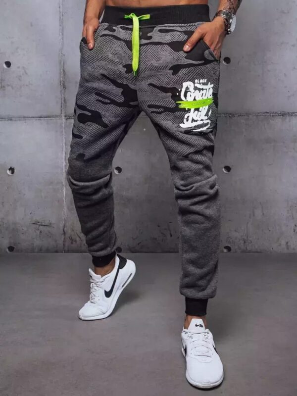 Pánske trendy tepláky antracitové