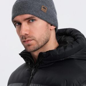 Jedinečná grafitová pánska čiapka V2 ACWH-0123