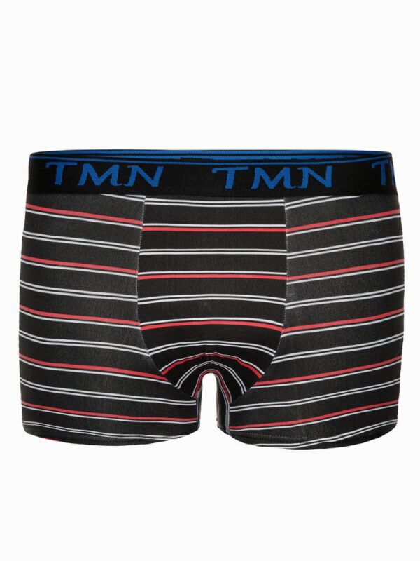 Pruhované čierne boxerky U522