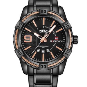 Pánske hodinky NAVIFORCE - NF9117 (zn059c) - black/rosegold