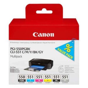 Canon originál ink PGI-550/CLI-551PGBK/C/M/Y/BK/GY Multipack