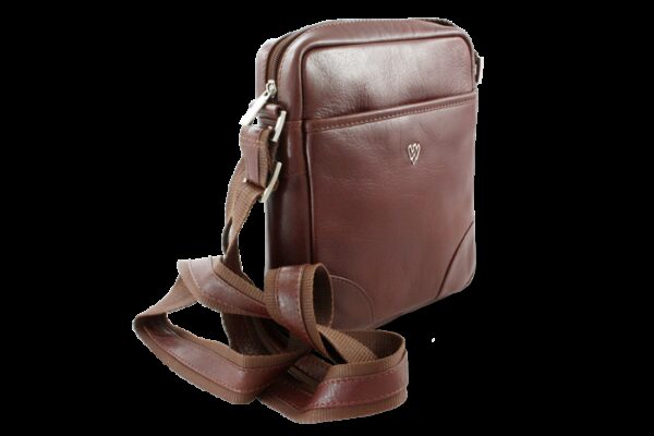 Malý hnedý kožený crossbag 215-1711-40