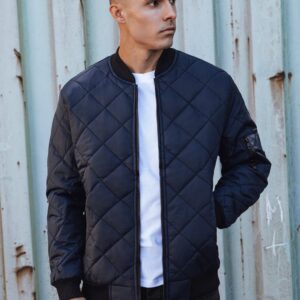 Trendy prechodná pánska bunda fialová