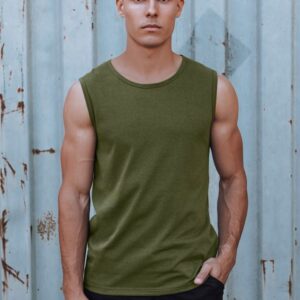 Letné pánske tielko olivové