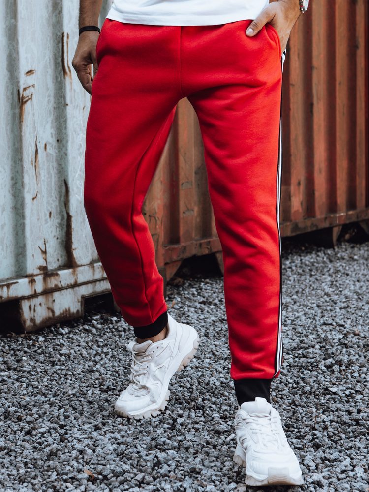 Trendy pánske tepláky červené