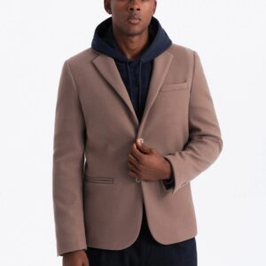 Trendy sako pre pánov svetlo hnedé