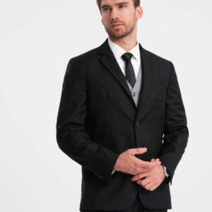 Trendy sako pre pánov čierne