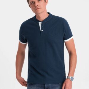 Trendy pánska polokošeľa - granátová