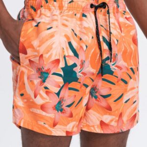 Plavky s veselým motívom- muži-oranžové