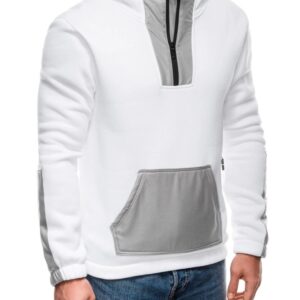 Trendy pánska mikina s kapucňou biela
