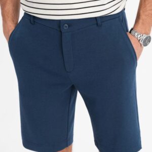 Elegantné kraťasy pre pánov tmavo-modré