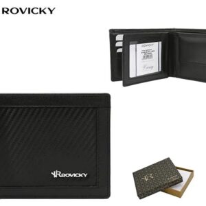 Štýlová pánska čierna peňaženka Rovicky