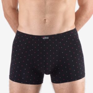 Trendy čierne vzorované pánske boxerky