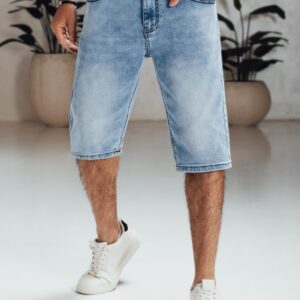 Trendy rifľové kraťasy -muži- modré