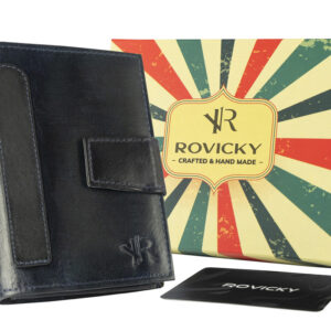 Pánska kožená peňaženka v retro štýle - Rovicky