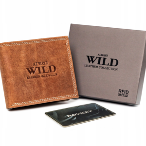 Pánska kožená peňaženka bez zapínania - Always Wild