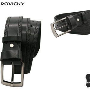 Široký pánsky kožený opasok - Rovicky