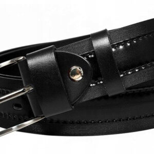 Štýlový pánsky opasok s jemnou textúrou a koženým prúžkom - Rovicky