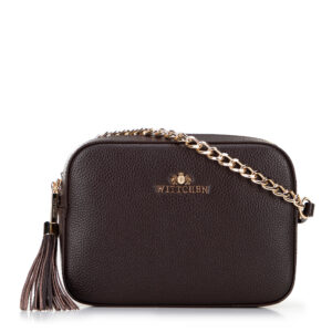 Dámska kožená crossbody kabelka Wittchen s retiazkou 29-4E-015-4
